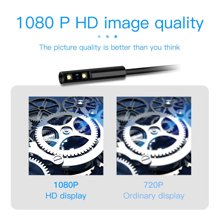 P100 8mm Side 2.4 inch HD Handheld Endoscope Hardlinewith with LCD Screen, Length:5m -  by PMC TechLife | Online Shopping South Africa | PMC TechLife | Buy Now Pay Later Mobicred