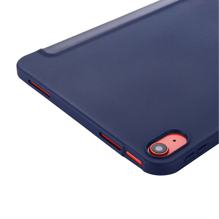 For iPad 10th Gen 10.9 2022 Tri-fold Holder Tablet Leather Case(Dark Blue) - iPad 10th Gen 10.9 Cases by PMC Jewellery | Online Shopping South Africa | PMC Jewellery