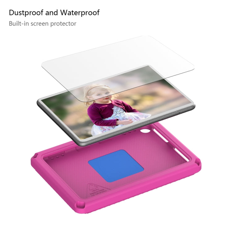 For Amazon Fire HD 8 2020 / HD 8 Plus 2022 EVA + PC Shockproof Tablet Case without Water-resistant Frame(Rose Red) - Amazon by PMC TechLife | Online Shopping South Africa | PMC TechLife | Buy Now Pay Later Mobicred