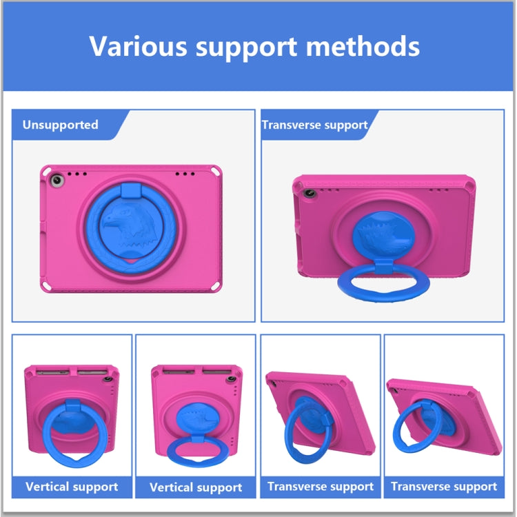 For Amazon Fire HD 8 2020 / HD 8 Plus 2022 EVA + PC Shockproof Tablet Case without Water-resistant Frame(Rose Red) - Amazon by PMC TechLife | Online Shopping South Africa | PMC TechLife | Buy Now Pay Later Mobicred