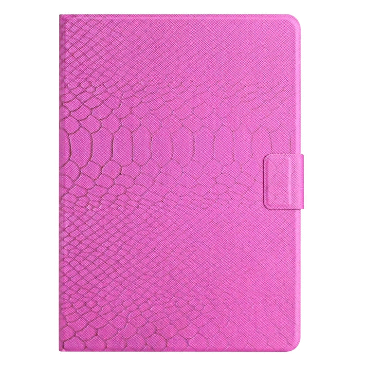 For Lenovo Tab M10 Solid Color Crocodile Texture Leather Smart Tablet Case(Rose Red) - Lenovo by PMC TechLife | Online Shopping South Africa | PMC TechLife | Buy Now Pay Later Mobicred