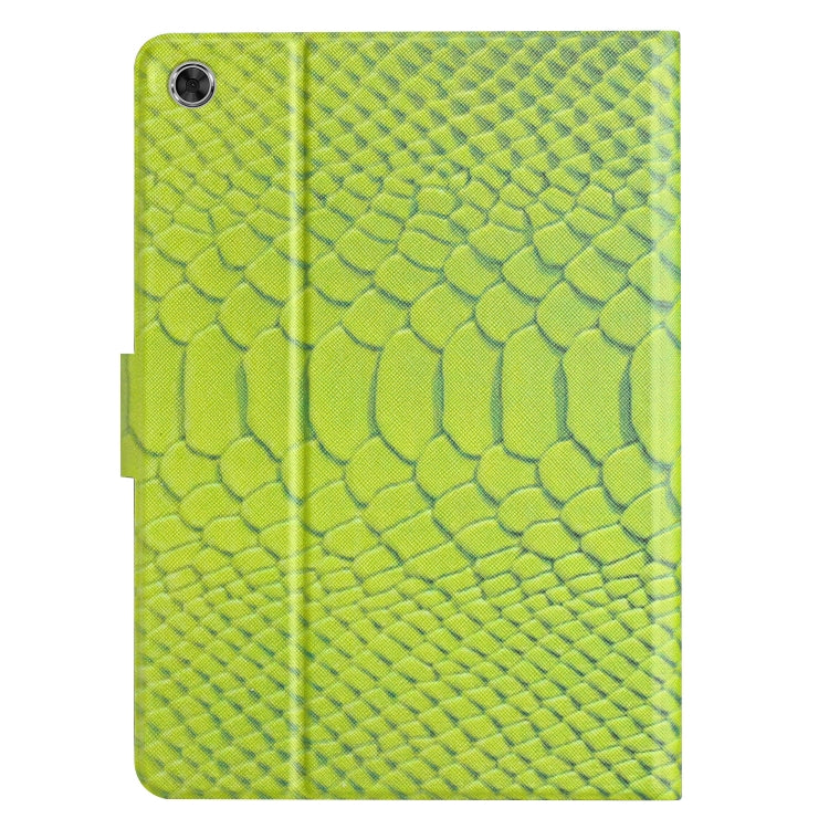 For Lenovo Tab M10 3rd Gen Solid Color Crocodile Texture Leather Smart Tablet Case(Green) - Lenovo by PMC TechLife | Online Shopping South Africa | PMC TechLife | Buy Now Pay Later Mobicred