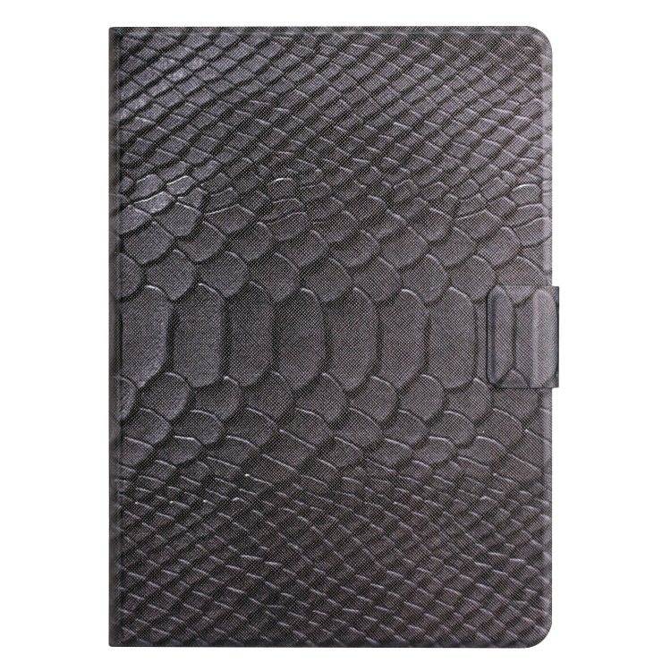 For Lenovo Tab M10 Plus Solid Color Crocodile Texture Leather Smart Tablet Case(Black) - Lenovo by PMC TechLife | Online Shopping South Africa | PMC TechLife | Buy Now Pay Later Mobicred
