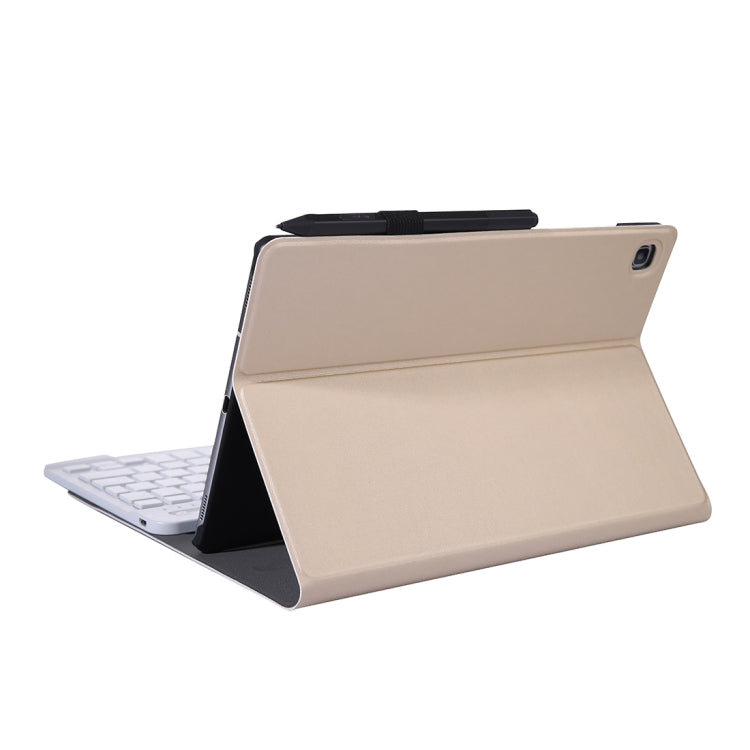 A307 For Galaxy Tab A 8.4 T307 (2020) Bluetooth Keyboard Tablet Case with Stand(Gold) - Samsung Keyboard by XINLI | Online Shopping South Africa | PMC TechLife