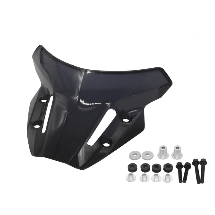 For Yamaha MT09 FZ09 21-22 Motorcycle Airflow Deflector Windshield(Black) - Ornamental Parts by PMC TechLife | Online Shopping South Africa | PMC TechLife | Buy Now Pay Later Mobicred