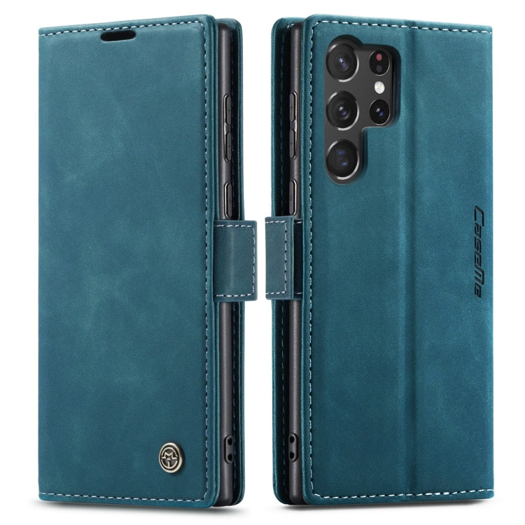 For Samsung Galaxy S23 Ultra 5G CaseMe 013 Multifunctional Horizontal Flip Leather Phone Case(Blue) - Galaxy S23 Ultra 5G Cases by CaseMe | Online Shopping South Africa | PMC Jewellery | Buy Now Pay Later Mobicred