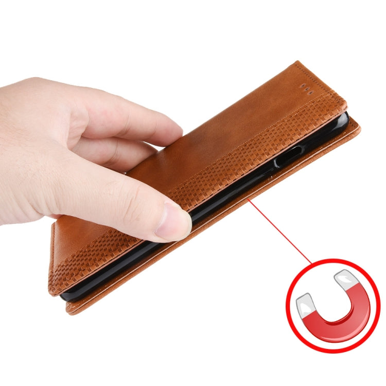 For Blackview BV5200 Magnetic Buckle Retro Texture Leather Phone Case(Brown) - More Brand by PMC TechLife | Online Shopping South Africa | PMC TechLife | Buy Now Pay Later Mobicred