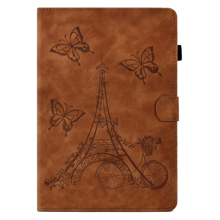 For 7 inch Tablets Tower Embossed Leather Tablet Case(Brown) - Others by PMC TechLife | Online Shopping South Africa | PMC TechLife | Buy Now Pay Later Mobicred