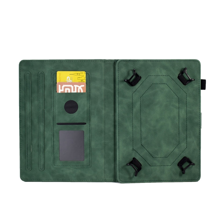 For 7 inch Tablets Tower Embossed Leather Tablet Case(Green) - free shipping - PMC TechLife - Order now!