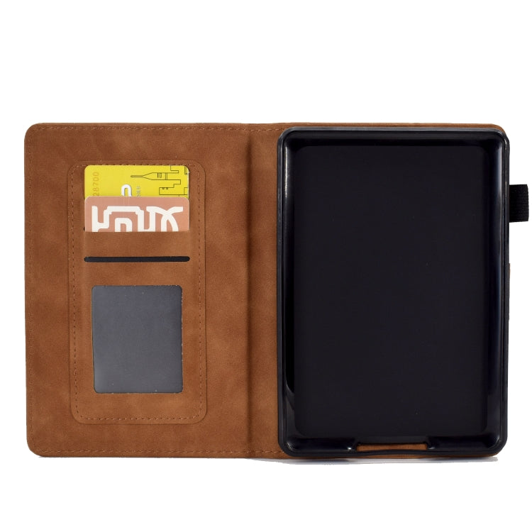 For Amazon Kindle Paperwhite 5 Tower Embossed Leather Smart Tablet Case(Brown) - Amazon by PMC TechLife | Online Shopping South Africa | PMC TechLife | Buy Now Pay Later Mobicred