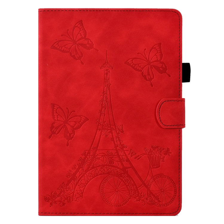 For Amazon Kindle Paperwhite 5 Tower Embossed Leather Smart Tablet Case(Red) - Amazon by PMC TechLife | Online Shopping South Africa | PMC TechLife | Buy Now Pay Later Mobicred