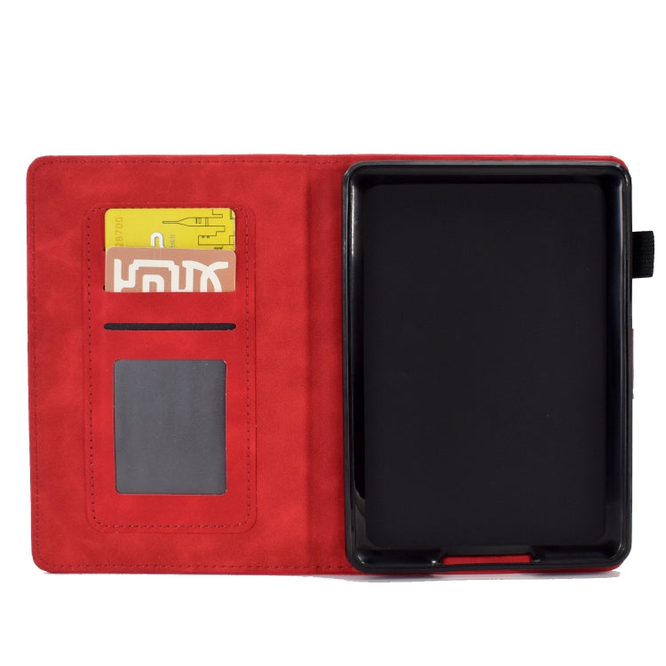 For Amazon Kindle Paperwhite 5 Tower Embossed Leather Smart Tablet Case(Red) - Amazon by PMC TechLife | Online Shopping South Africa | PMC TechLife | Buy Now Pay Later Mobicred