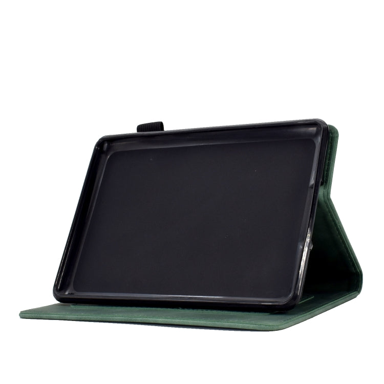 For Amazon Kindle Paperwhite 5 Tower Embossed Leather Smart Tablet Case(Green) - free shipping - PMC TechLife - Order now!