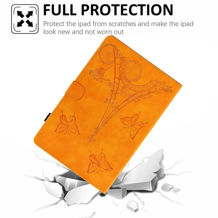 For Amazon Kindle Paperwhite 5 Tower Embossed Leather Smart Tablet Case(Khaki) - Amazon by PMC TechLife | Online Shopping South Africa | PMC TechLife | Buy Now Pay Later Mobicred