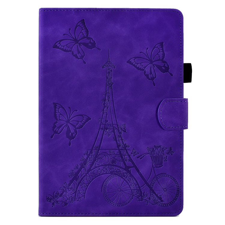 For Amazon Kindle Paperwhite 4/3/2/1 Tower Embossed Leather Smart Tablet Case(Purple) - Amazon by PMC TechLife | Online Shopping South Africa | PMC TechLife | Buy Now Pay Later Mobicred