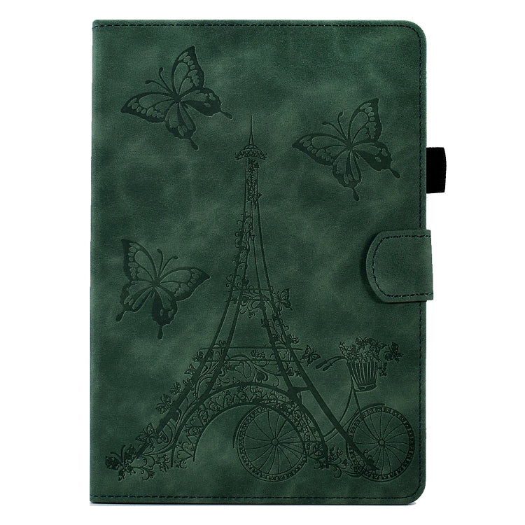 For Amazon Kindle Paperwhite 4/3/2/1 Tower Embossed Leather Smart Tablet Case(Green) - free shipping - PMC TechLife - Order now!