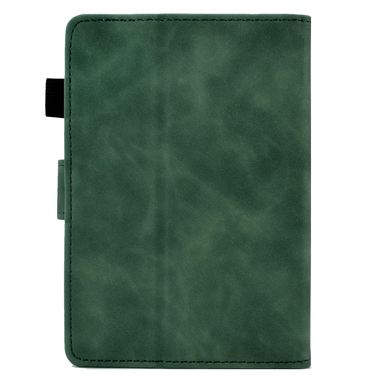 For Amazon Kindle Youth Version 2022 Embossed Smile Flip Tablet Leather Smart Case(Green) - Amazon by PMC TechLife | Online Shopping South Africa | PMC TechLife | Buy Now Pay Later Mobicred