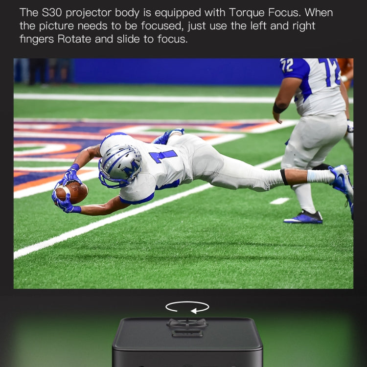 S30 Android System HD Portable WiFi Mobile Projector, Plug Type:US Plug(Black) - Mini Projector by PMC TechLife | Online Shopping South Africa | PMC TechLife | Buy Now Pay Later Mobicred