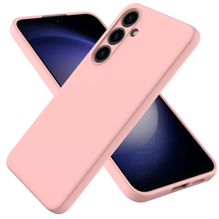 For Samsung Galaxy S24 5G Solid Color Liquid Silicone Dropproof Full Coverage Phone Case(Pink) - free shipping - PMC TechLife - Order now!
