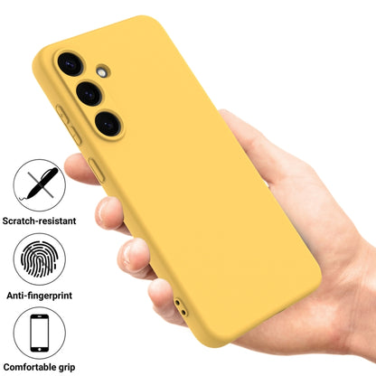 For Samsung Galaxy S25+ 5G Color Liquid Silicone Phone Case(Yellow) - Galaxy S25+ 5G Cases by PMC Jewellery | Online Shopping South Africa | PMC Jewellery | Buy Now Pay Later Mobicred