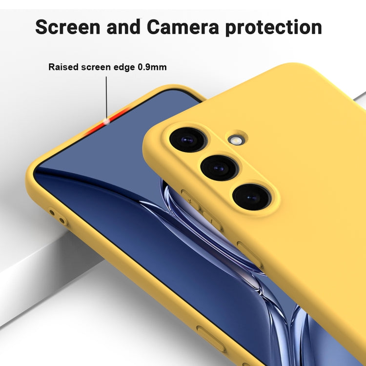 For Samsung Galaxy S25+ 5G Color Liquid Silicone Phone Case(Yellow) - Galaxy S25+ 5G Cases by PMC Jewellery | Online Shopping South Africa | PMC Jewellery | Buy Now Pay Later Mobicred