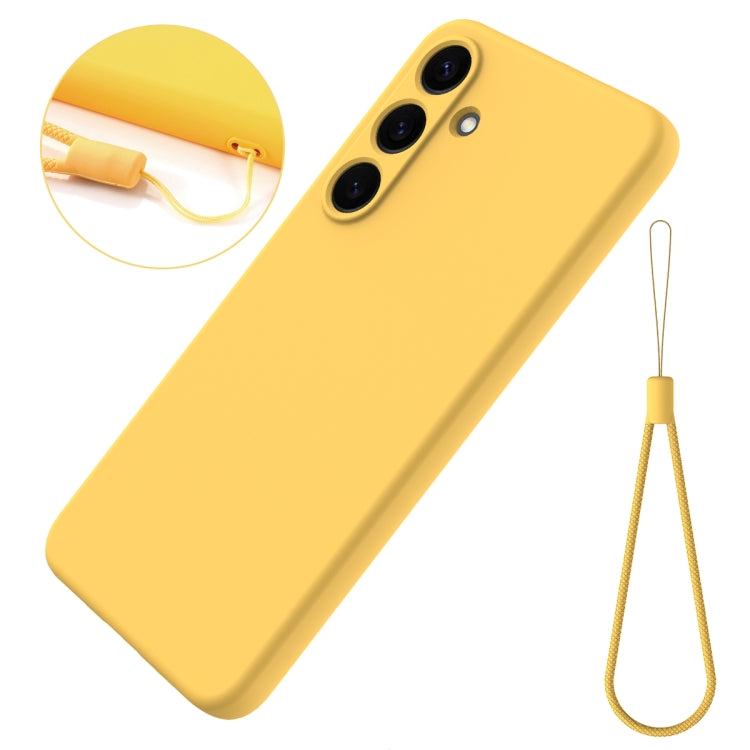 For Samsung Galaxy S25+ 5G Color Liquid Silicone Phone Case(Yellow) - Galaxy S25+ 5G Cases by PMC Jewellery | Online Shopping South Africa | PMC Jewellery | Buy Now Pay Later Mobicred