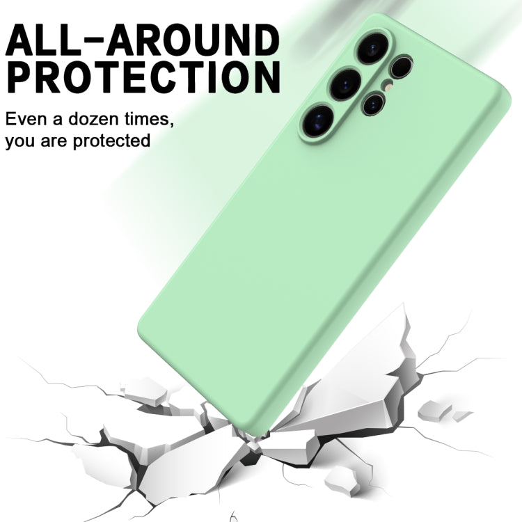 For Samsung Galaxy S25 Ultra Color Liquid Silicone Phone Case(Green) - Galaxy S25 Ultra 5G Cases by PMC Jewellery | Online Shopping South Africa | PMC Jewellery | Buy Now Pay Later Mobicred