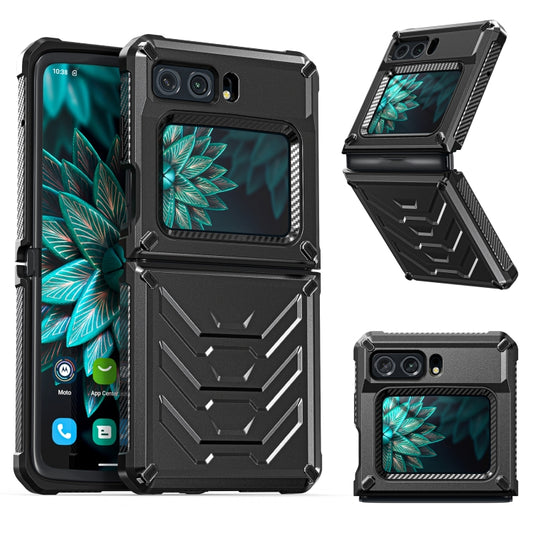 For Motorola Razr 2022 All-inclusive Shockproof Folding Phone Case(Black) - Motorola Cases by PMC Jewellery | Online Shopping South Africa | PMC Jewellery | Buy Now Pay Later Mobicred