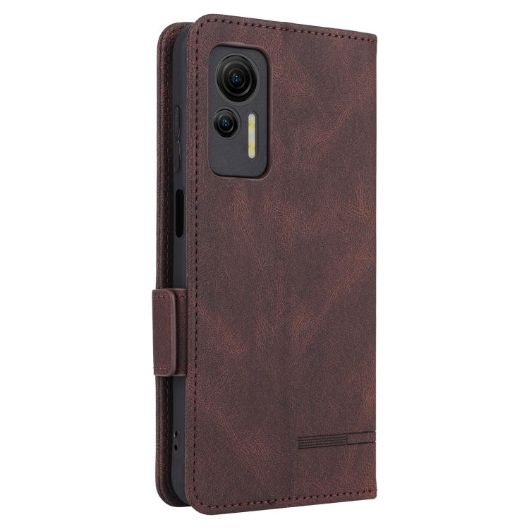 For Ulefone Note 14 Magnetic Clasp Leather Phone Case(Brown) - Ulefone Cases by PMC Jewellery | Online Shopping South Africa | PMC Jewellery | Buy Now Pay Later Mobicred