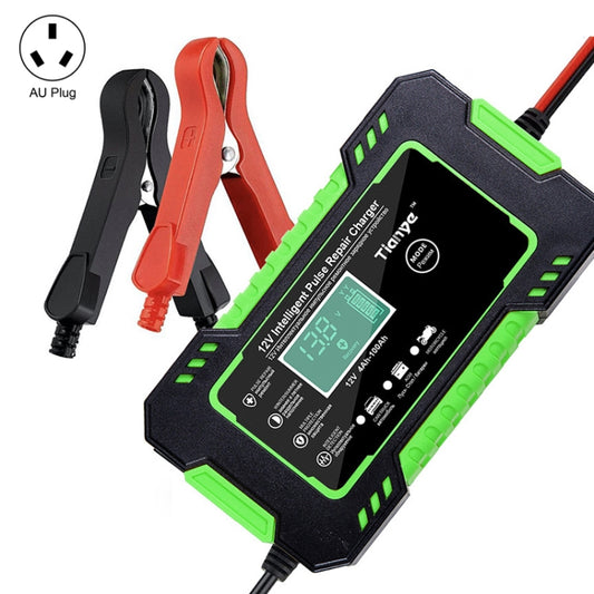 Motorcycle / Car Battery Smart Charger with LCD Screen, Plug Type:AU Plug - Battery Charger by PMC Jewellery | Online Shopping South Africa | PMC Jewellery | Buy Now Pay Later Mobicred