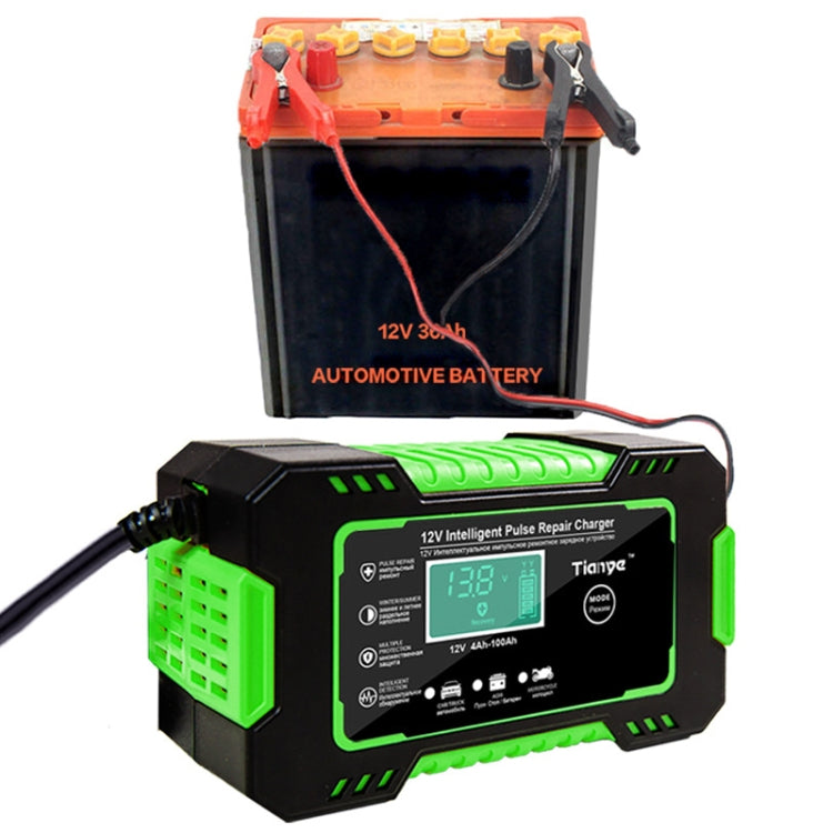 Motorcycle / Car Battery Smart Charger with LCD Screen, Plug Type:AU Plug - Battery Charger by PMC Jewellery | Online Shopping South Africa | PMC Jewellery | Buy Now Pay Later Mobicred