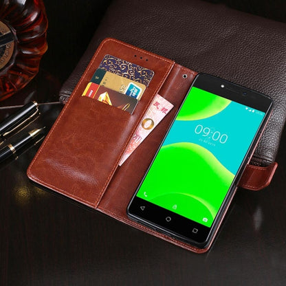 For Wiko Y50 idewei Crazy Horse Texture Horizontal Flip Leather Case with Holder & Card Slots & Wallet(Brown) - Wiko by idewei | Online Shopping South Africa | PMC Jewellery | Buy Now Pay Later Mobicred