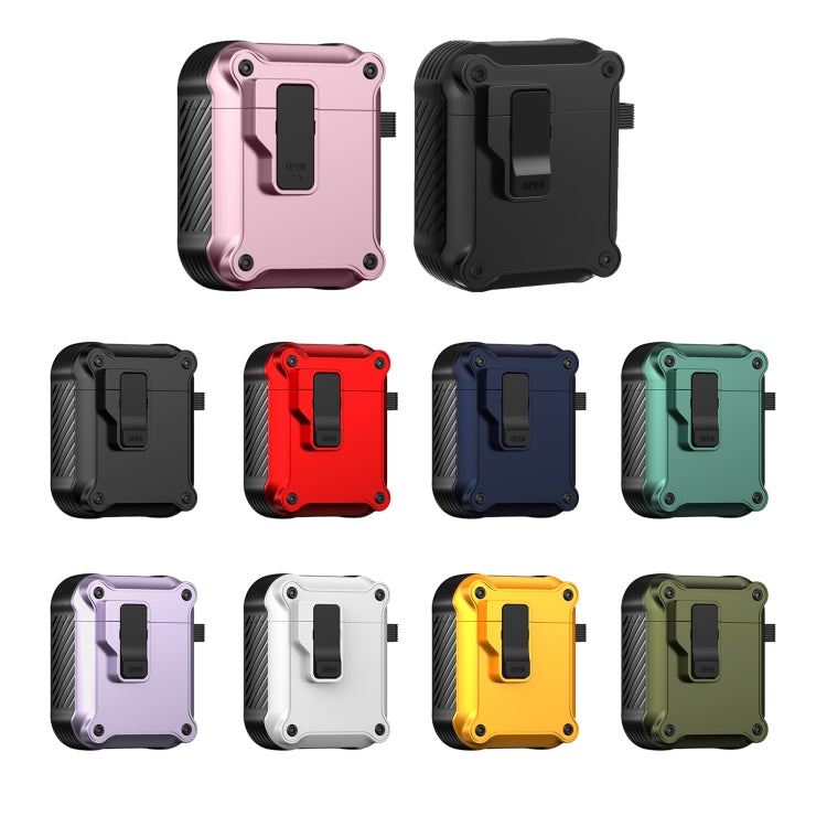 For AirPods 1 / 2 Eagle Shockproof Earphone Protective Case with Switch(Royal Blue) - For AirPods 1/2 by PMC Jewellery | Online Shopping South Africa | PMC Jewellery | Buy Now Pay Later Mobicred