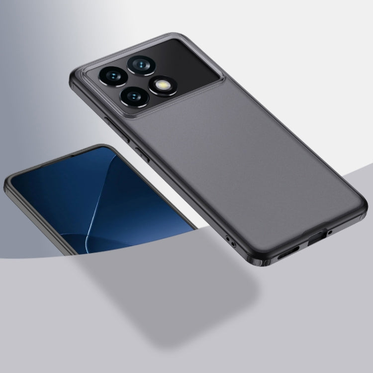 For Xiaomi Redmi K70 Pro Armor Clear TPU Hard PC Phone Case(Matte Black) - K70 Pro Cases by PMC Jewellery | Online Shopping South Africa | PMC Jewellery | Buy Now Pay Later Mobicred