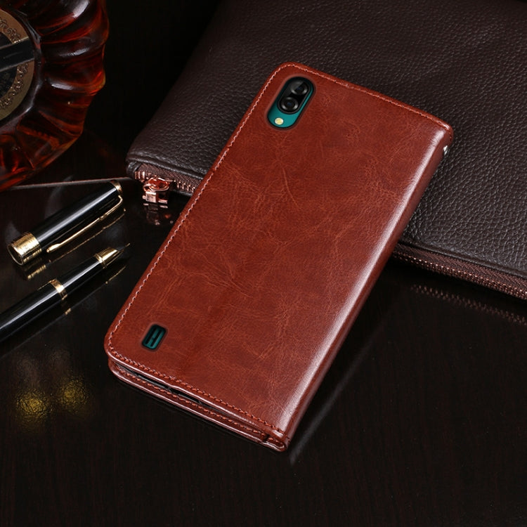 For Blackview A60 idewei Crazy Horse Texture Horizontal Flip Leather Case with Holder & Card Slots & Wallet(White) - More Brand by idewei | Online Shopping South Africa | PMC TechLife | Buy Now Pay Later Mobicred