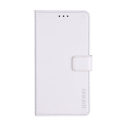 For Cubot J3 idewei Crazy Horse Texture Horizontal Flip Leather Case with Holder & Card Slots & Wallet(White) - More Brand by idewei | Online Shopping South Africa | PMC Jewellery | Buy Now Pay Later Mobicred