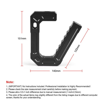 For Jeep Wrangler JK 2007-2018 Car Modification Aluminum Interior Handle(Blue) - Door Handles by PMC Jewellery | Online Shopping South Africa | PMC Jewellery | Buy Now Pay Later Mobicred