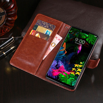 For LG G8 ThinQ idewei Crazy Horse Texture Horizontal Flip Leather Case with Holder & Card Slots & Wallet(Black) - LG by idewei | Online Shopping South Africa | PMC Jewellery | Buy Now Pay Later Mobicred