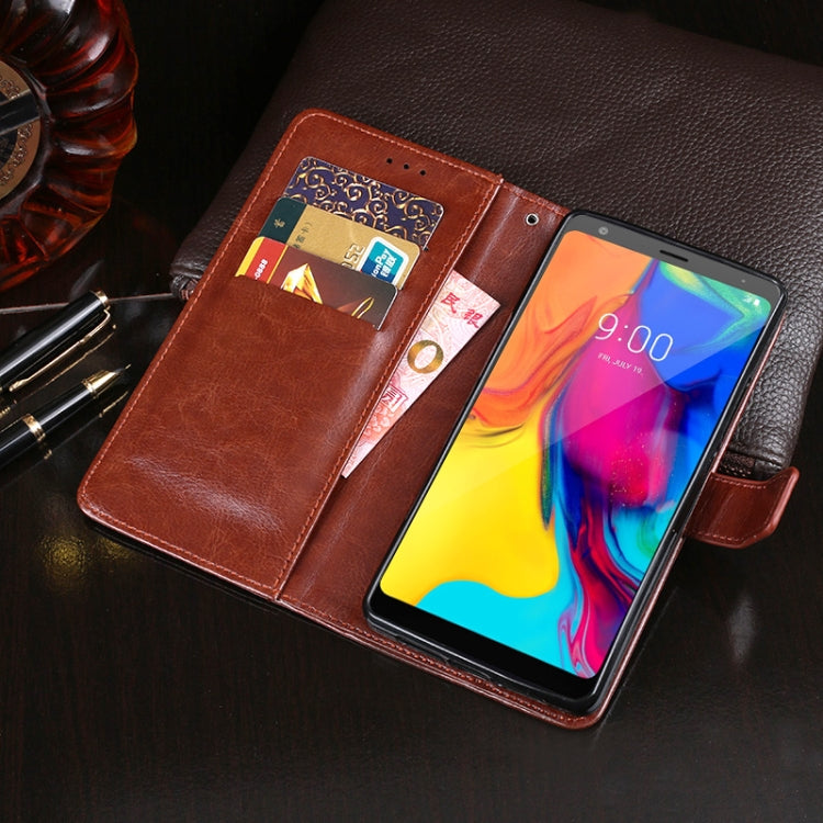 For LG Stylo 5 idewei Crazy Horse Texture Horizontal Flip Leather Case with Holder & Card Slots & Wallet(Black) - LG by idewei | Online Shopping South Africa | PMC Jewellery | Buy Now Pay Later Mobicred