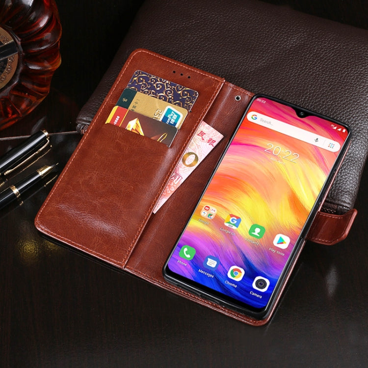 For Ulefone Note 7 idewei  Crazy Horse Texture Horizontal Flip Leather Case with Holder & Card Slots & Wallet(Black) - More Brand by idewei | Online Shopping South Africa | PMC Jewellery | Buy Now Pay Later Mobicred