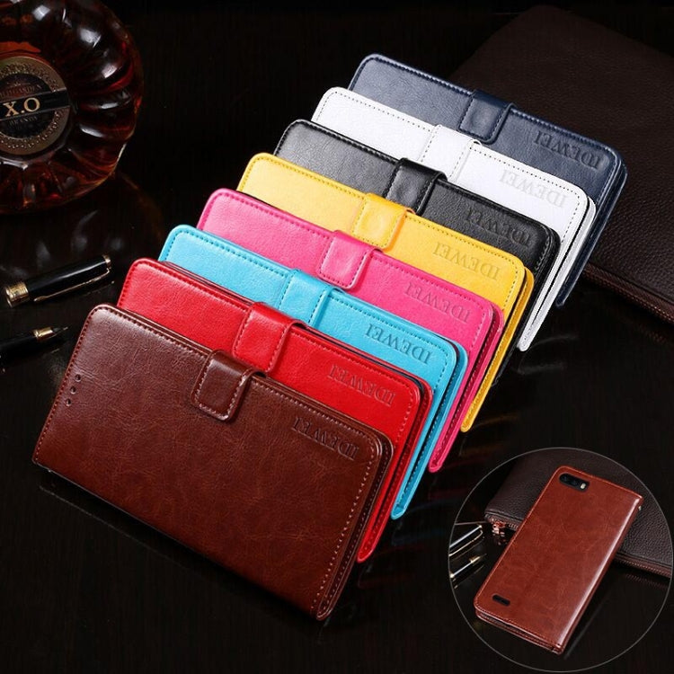 For Ulefone S1 idewei  Crazy Horse Texture Horizontal Flip Leather Case with Holder & Card Slots & Wallet(Red) - Ulefone Cases by idewei | Online Shopping South Africa | PMC Jewellery | Buy Now Pay Later Mobicred