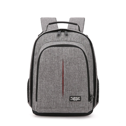 Small Waterproof Camera Backpack Shoulders SLR Camera Bag(Grey) - Backpack by PMC Jewellery | Online Shopping South Africa | PMC Jewellery | Buy Now Pay Later Mobicred