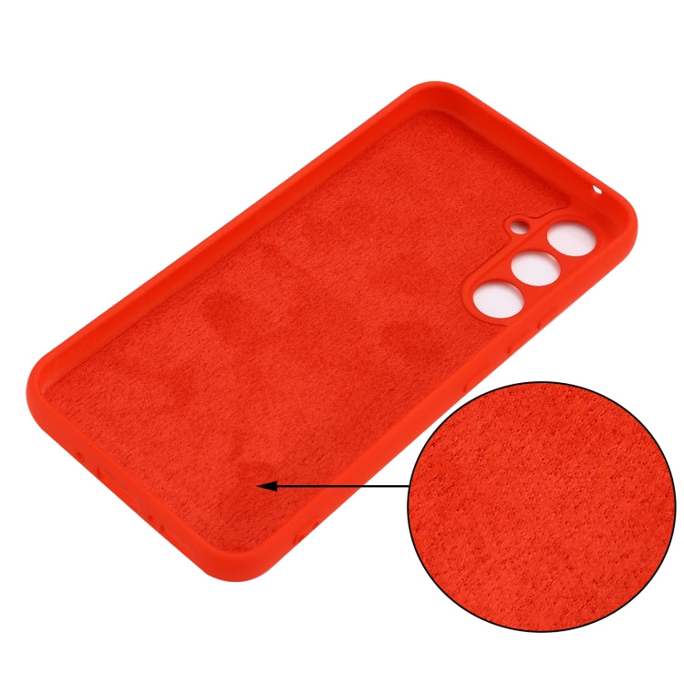 For Samsung Galaxy A34 5G Pure Color Liquid Silicone Shockproof Phone Case(Red) - Galaxy Phone Cases by PMC Jewellery | Online Shopping South Africa | PMC Jewellery