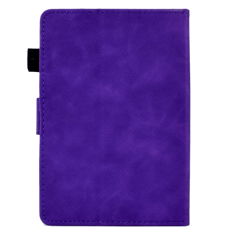For Amazon Kindle 11th 2022 Peony Butterfly Embossed Leather Smart Tablet Case(Purple) - Amazon by PMC TechLife | Online Shopping South Africa | PMC TechLife | Buy Now Pay Later Mobicred