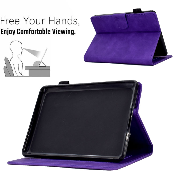 For Amazon Kindle 11th 2022 Peony Butterfly Embossed Leather Smart Tablet Case(Purple) - Amazon by PMC TechLife | Online Shopping South Africa | PMC TechLife | Buy Now Pay Later Mobicred