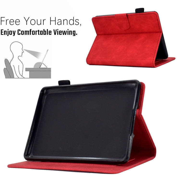 For Amazon Kindle 11th 2022 Peony Butterfly Embossed Leather Smart Tablet Case(Red) - Amazon by PMC TechLife | Online Shopping South Africa | PMC TechLife | Buy Now Pay Later Mobicred