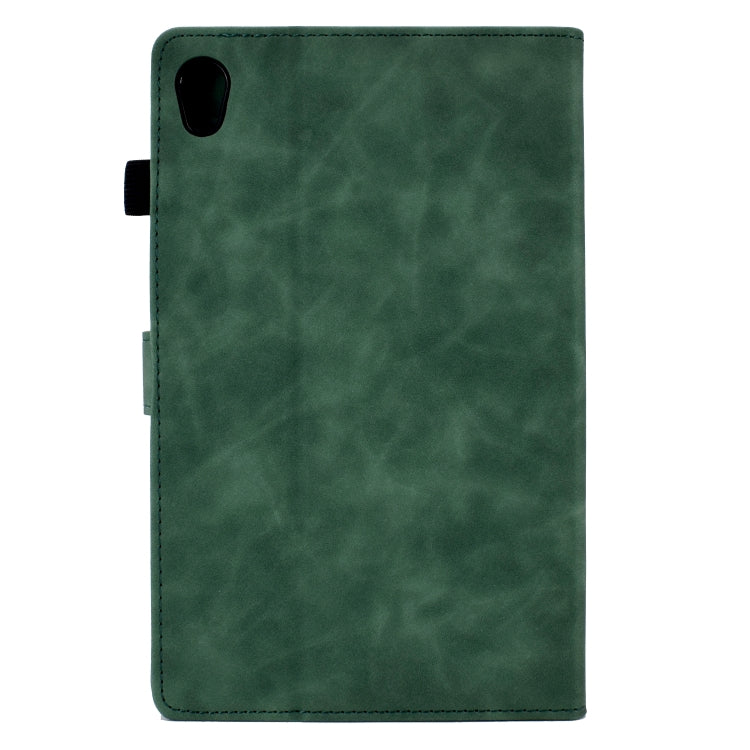 For Lenovo Tab M10 Gen 2 Peony Butterfly Embossed Leather Smart Tablet Case(Green) - Lenovo by PMC TechLife | Online Shopping South Africa | PMC TechLife | Buy Now Pay Later Mobicred