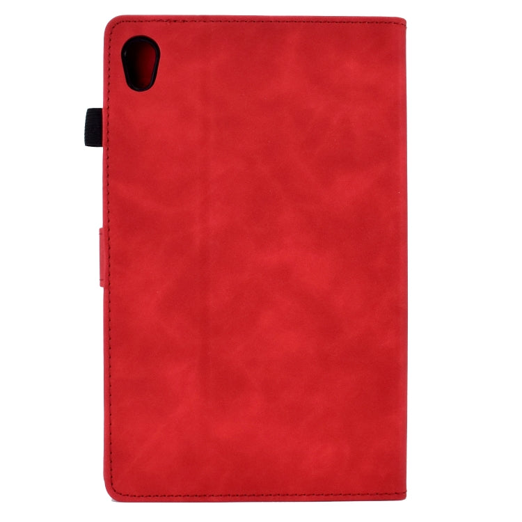 For Lenovo Tab M10 Gen 2 Peony Butterfly Embossed Leather Smart Tablet Case(Red) - Lenovo by PMC TechLife | Online Shopping South Africa | PMC TechLife | Buy Now Pay Later Mobicred