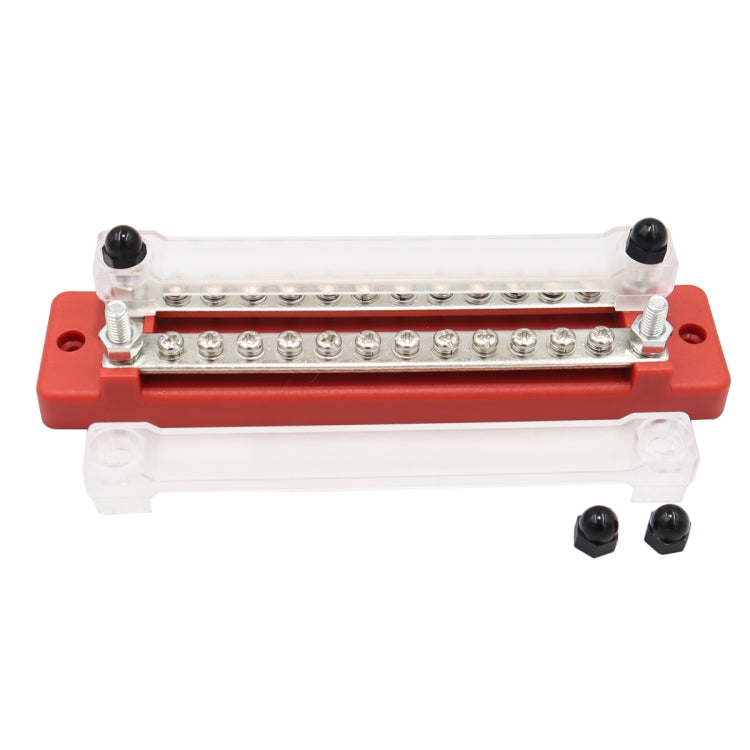 CP-3109-02 150A 12-48V RV Yacht Double-row 12-way Busbar(Red) - Booster Cable & Clip by PMC Jewellery | Online Shopping South Africa | PMC Jewellery | Buy Now Pay Later Mobicred