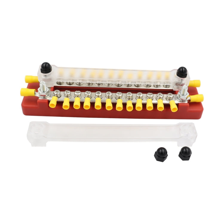 CP-3115 1 Pair 150A 12-48V RV Yacht Double-row 12-way Busbar with 56pcs Terminals - Booster Cable & Clip by PMC Jewellery | Online Shopping South Africa | PMC Jewellery | Buy Now Pay Later Mobicred